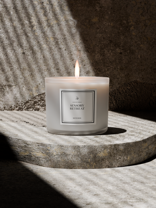 Lighthouse-【五感の休憩】アロマキャンドル - ホワイトムスク